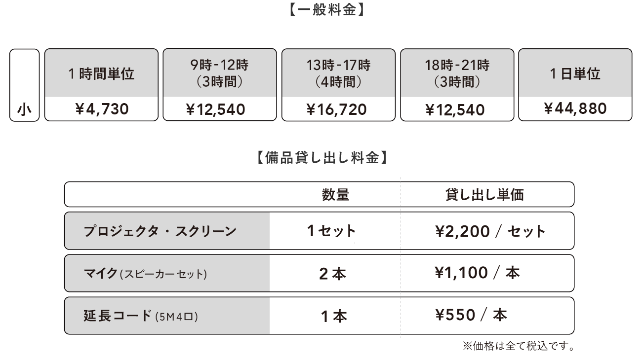 シェアスペース 料金表