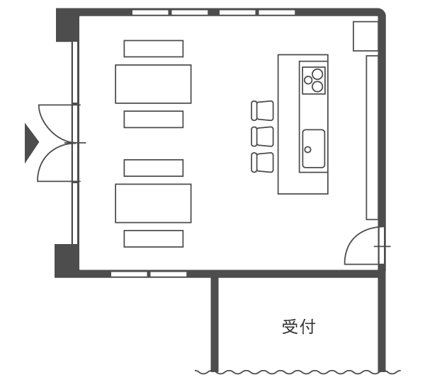 シェアキッチン 見取り図